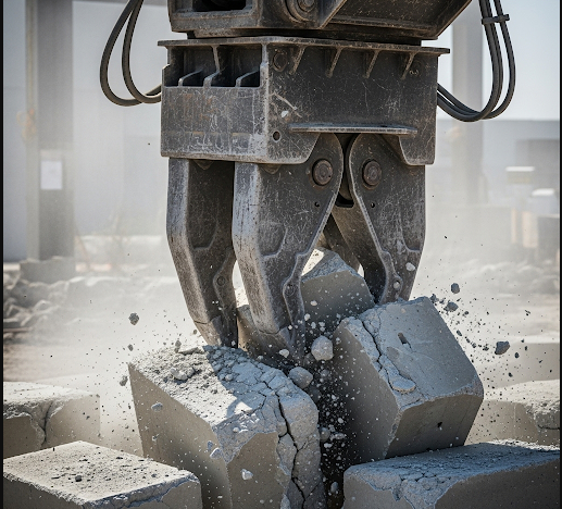 2. broyer vos blocs de béton
